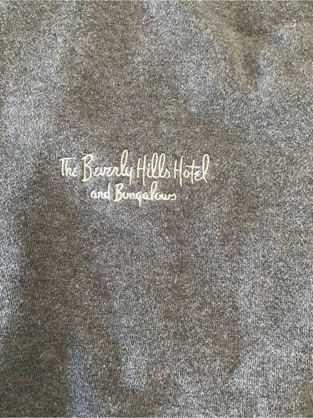 The Beverly Hills Hotel Embroidered Logo Sweatshirt - Gray Large